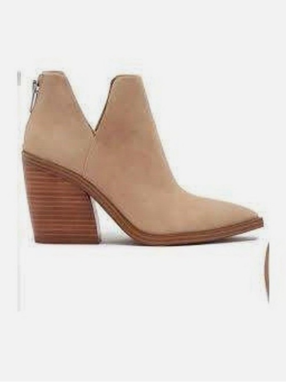 Vince Camuto gigietta Tan Suede Ankle Bootie Size 8